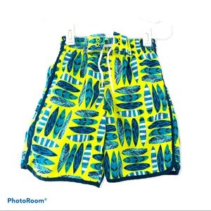 Koala Kids Neon Yellow Boys Toddler Swim Trunks 3T